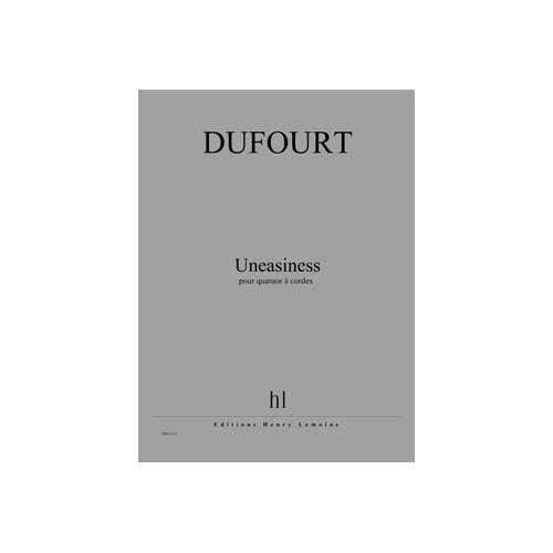 Jobert Dufourt - Uneasiness - Quatuor À Cordes