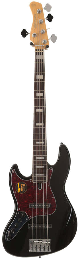 Lh Handed V7 Vintage Alder-5 Lh Bk Black