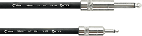 Cable Patch Modulaire Jack/minijack Mono 2 M