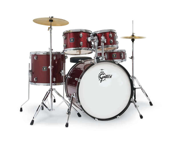 Gretsch Drums Renegade-serie 10/12/16/22/14SD Robijnrood Glitterend