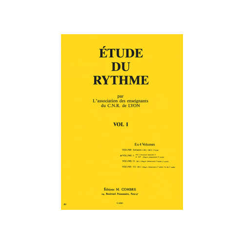 CNR De Lyon - Etude Du Rythme Vol.1 - Formation Musicale