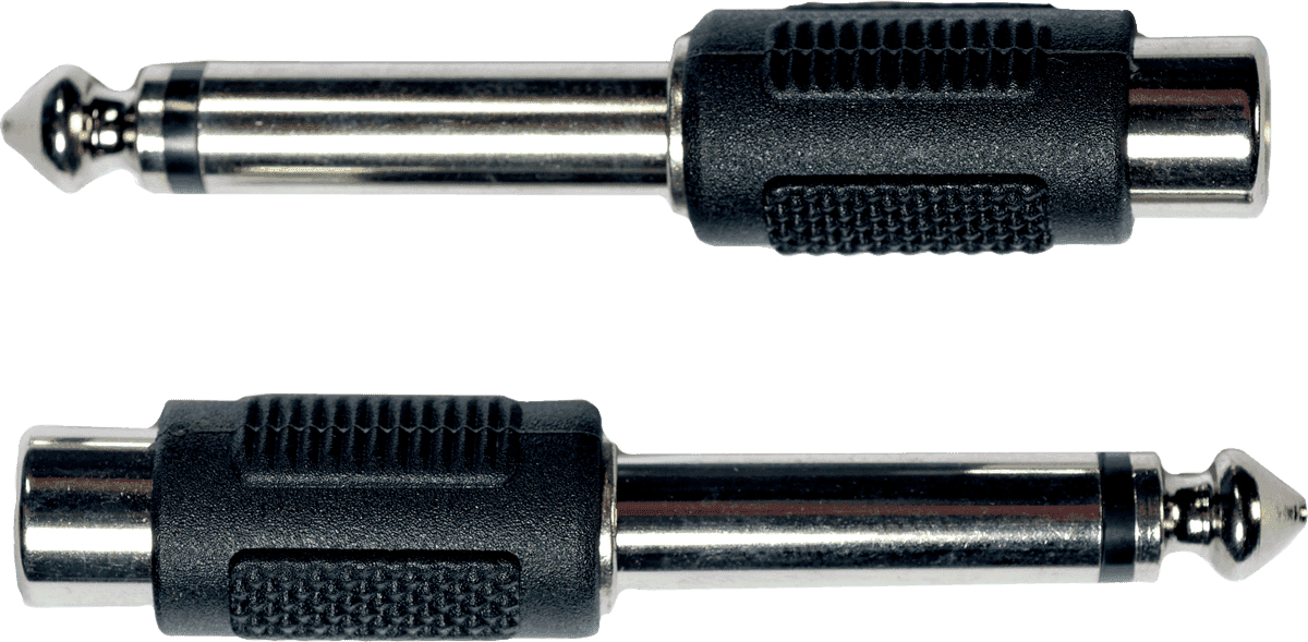 AD03 Adaptateur Jack Male RCA Fem. - Lot de 2