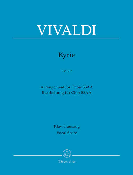 Vivaldi A. - Kyrie RV 587 - Vocal Score