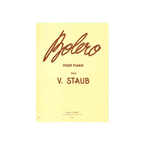 Staub - Boléro - Piano