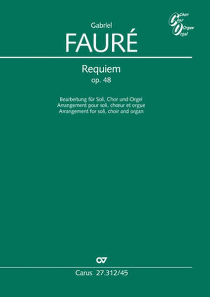 Carus Faure G. - Requiem Op. 48 (arr. Yves Castagnet) - Vocal Score
