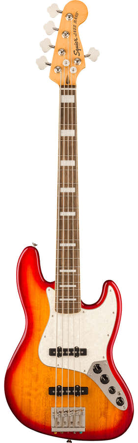 Classic Vibe Active '70s Jazz Bass V LRL White PLPG Sienna Sunburst - Reconditionné