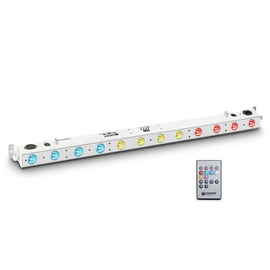 Tribar 200 Ir Wh - Barre Led Tricolores (Rgb) 12 X 3 W Boitier Blanc Avec Tlcommande Infraroug