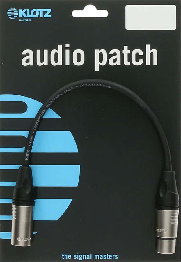 Cable Micro XLR 1M Noir Klotz