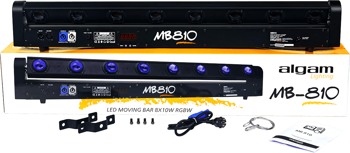 MB 810 - 8 RGBW GEMOTORISEERDE LED-BAR