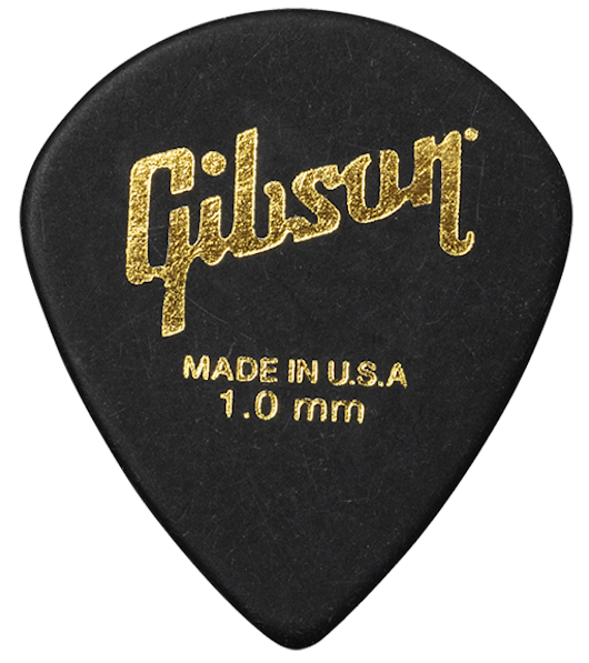 Moderne gitaarplectrums 6-pack zwart 1.0mm gitaarplectrums