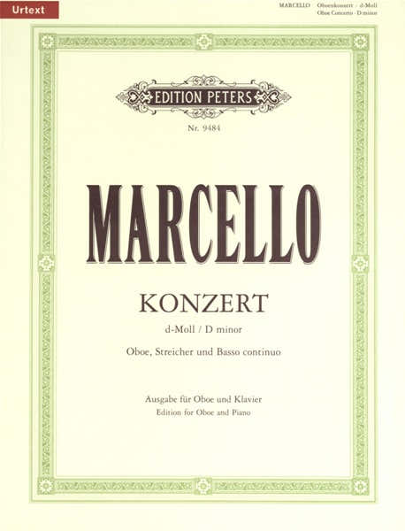 Marcello Alessandro - Oboe Concerto In D Minor - Oboe And Piano