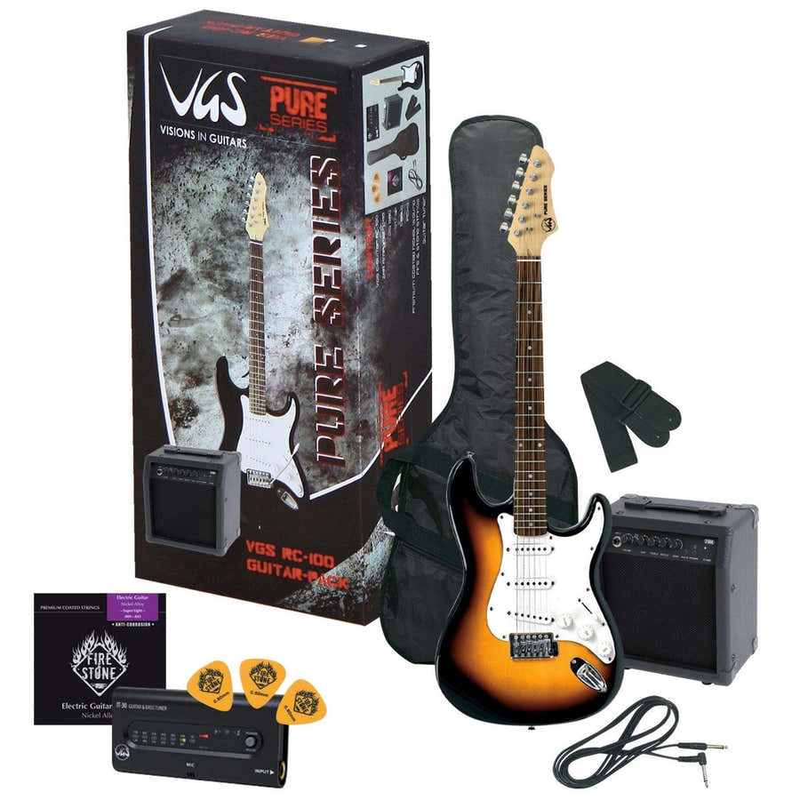 Pack Guitare Rc-100 Sunburst 3 Tons