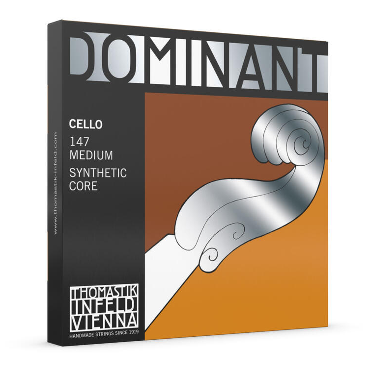 4/4 DOMINANT CELLO SET MEDIUM TENSION 147