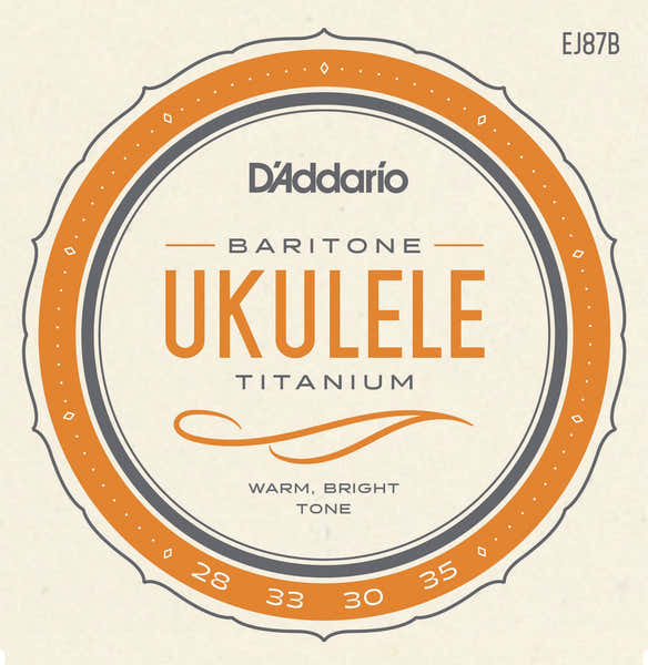 D'ADDARIO EJ87b Titanium Ukulélé Strings Baritone
