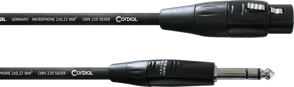 Câble Audio XLR Femelle/jack Stéréo 3 M