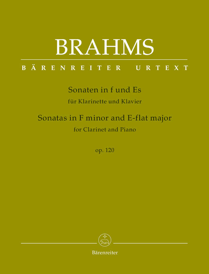 Brahms J. - Sonatas In F Minor & E-flat Major Op.120 For Clarinet & Piano