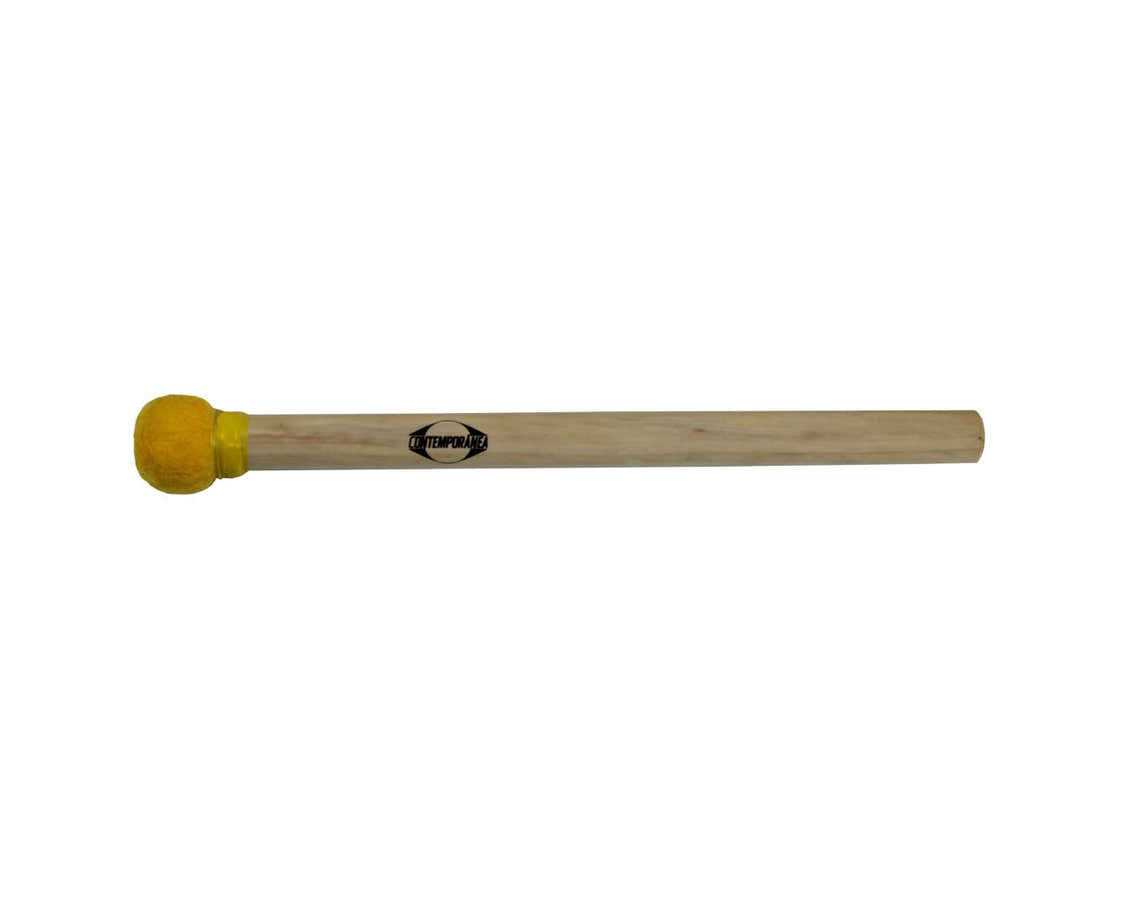 C-BS08y Mailloche De Surdo Jaune Bois Petite Tête 35Cm
