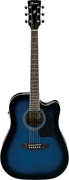 Ibanez PF15ECE-TBS Transparante blauwe Sunburst Performance
