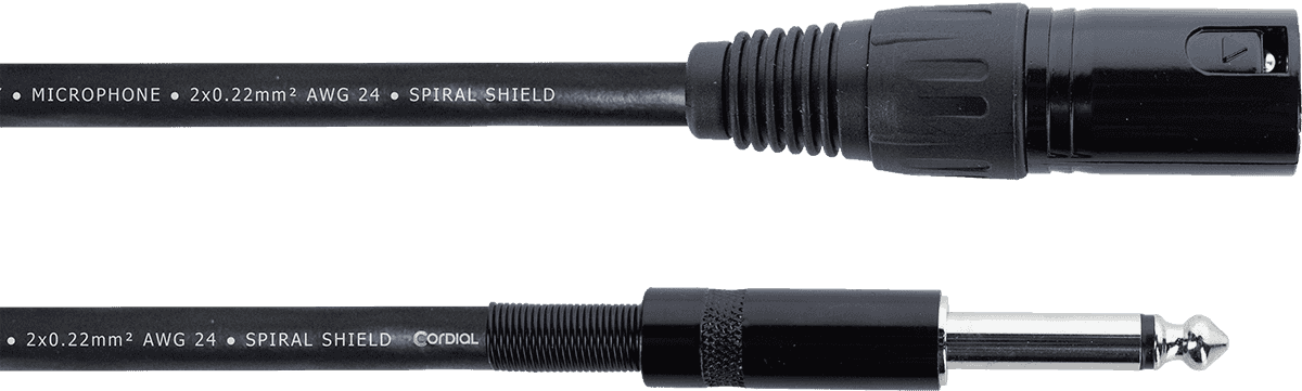 Câble Audio XLR Mâle / Jack Mono 10 M