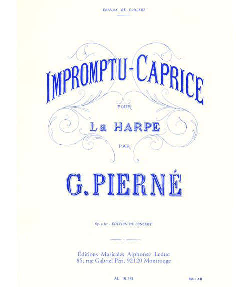 PIERNE GABRIEL - IMPROMPTU-CAPRICE OP.9 TER - HARPE