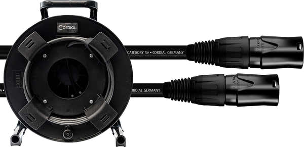 CORDIAL CAT 5E - S/UTP fiches NE8MXB1 / HIROSE RJ45 / enrouleur 50 m