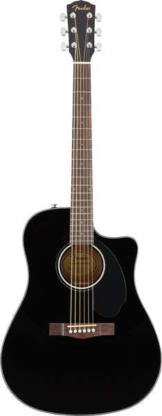Fender CD-60SCE Dreadnought CW Classic Design WN Zwart