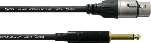 Câble Audio XLR Femelle - Jack Mono 7,5 M