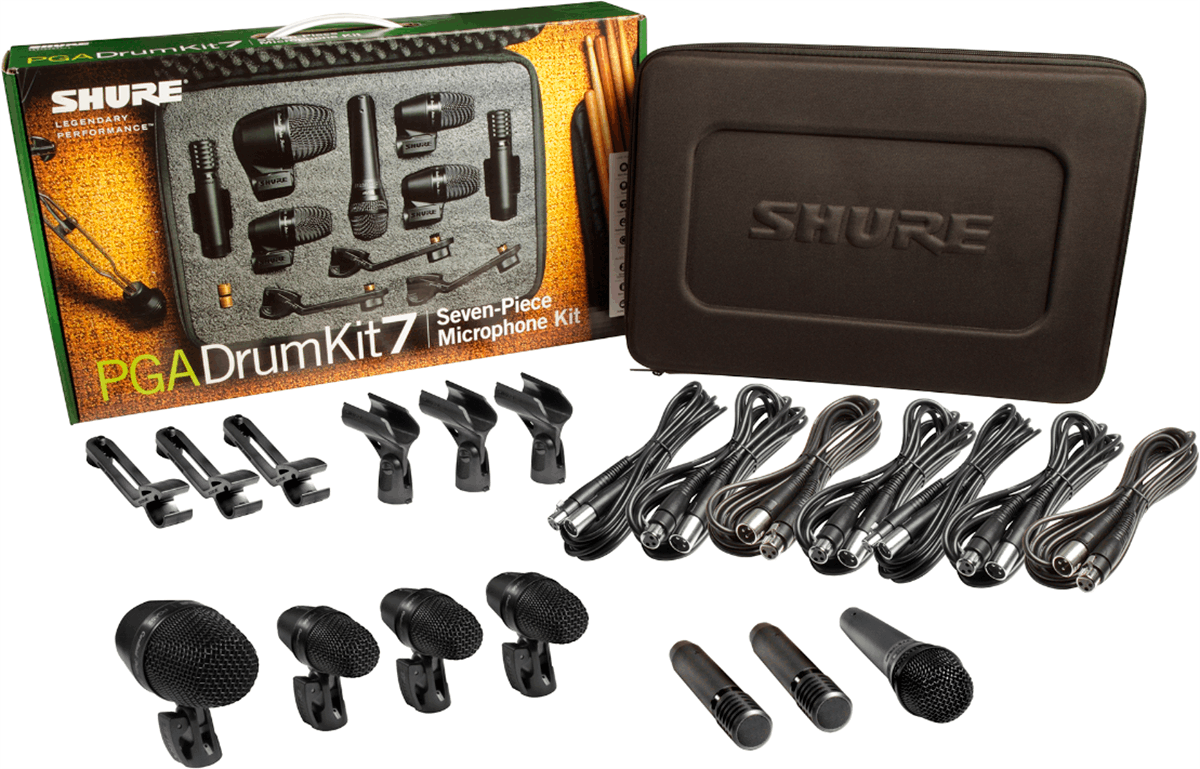 PGADRUMKIT7-mallette 7 Micros Batterie