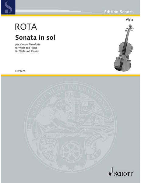Rota - Sonata In Sol - Alto et Piano