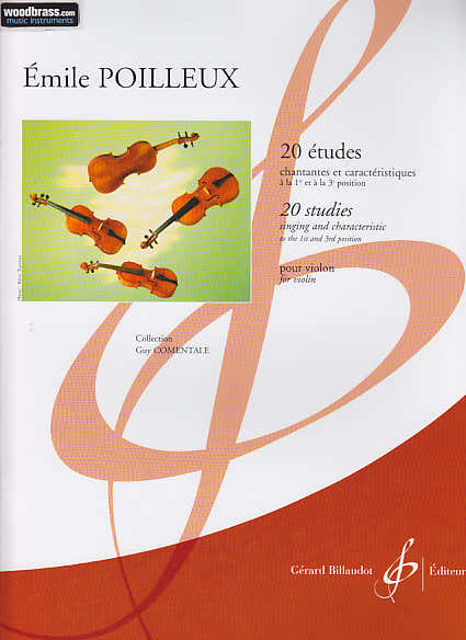 Poilleux Emile - 20 Études Chantantes et Caracteristiques - Viool