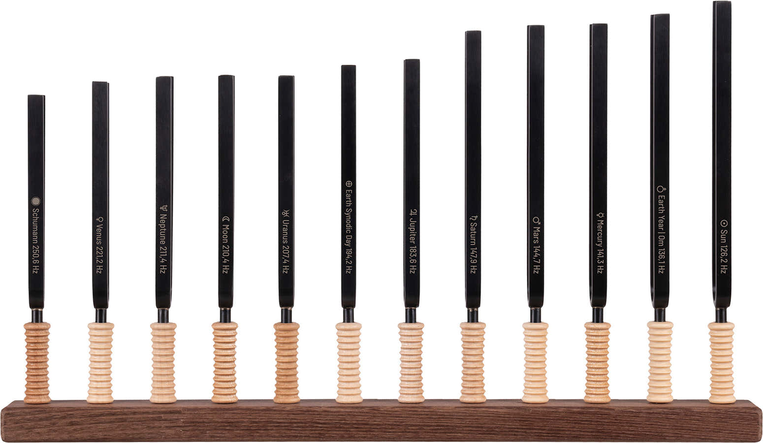 STF-PL12 - Set de 12 diapasons accordés gamme Planetary Universal