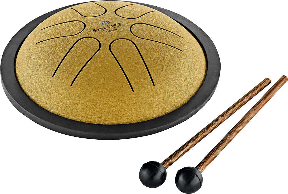 Sonic Energy Mini Steel Tongue Drum Gold B Major