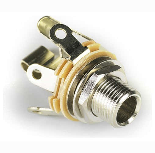 STEREO JACK 6.35 SWITCHCRAFT LANGE SCHROEFDRAAD # 12B L (9.5MM)