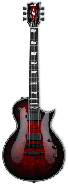 E-II Eclipse Quilted Maple Fluence Transparant Zwart Kersen Sunburst