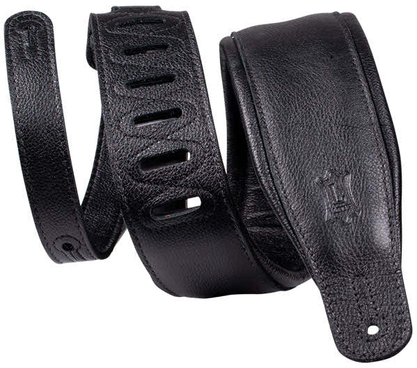 Gewatteerd Premium Leer 8,25 Cm - Zwart-Zwart