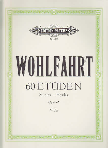 Wohlfahrt - 60 Etudes Op.45 Pour Alto