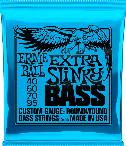Ernie Ball 2835 Custom Gauge Roundwound Extra Slinky 40-95