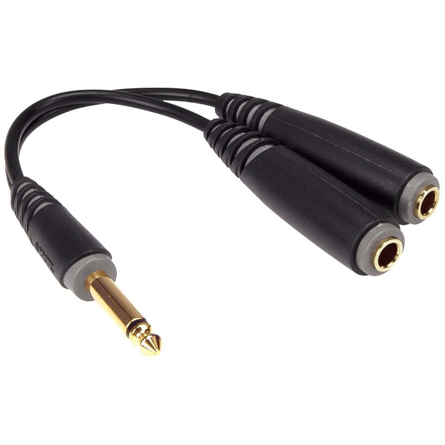CABLE-Y 20 CM JACK 2P - 2X SOCKET 2P CONTACT EN OR