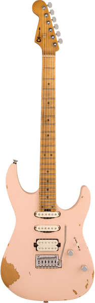 Charvel Pro-Mod Signature Rick Graham DK24 2PT CM Versleten schelp roze