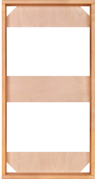 Raam 2 modules Naturel