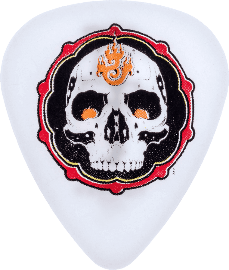 36 x 0,60mm Blackline II Alan Forbes Flame Skull White
