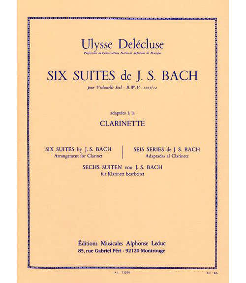 Bach J.S. - 6 Suites Pour Violoncelle BWV 1007/12 - Clarinette