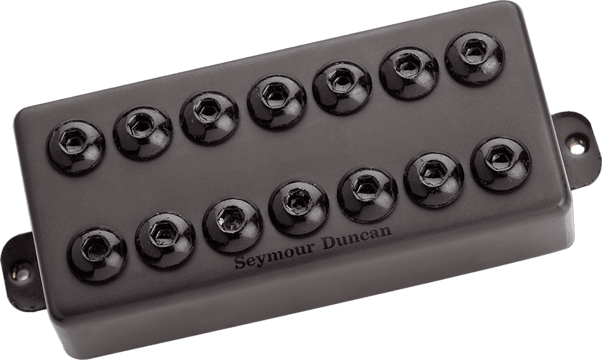 INVADER 7 STRINGS HUMBUCKER BRIDGE BLACK METAL CAP