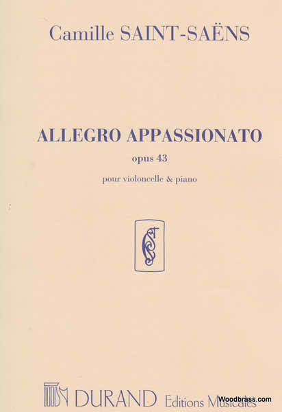 Durand Saint Saens C. - Allegro Appassionato Opus 43 - Violoncelle et Piano