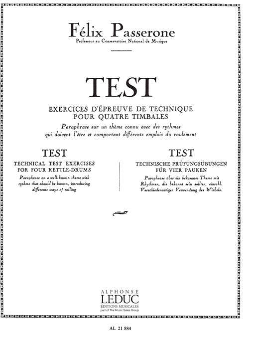Felix Passerone: Test