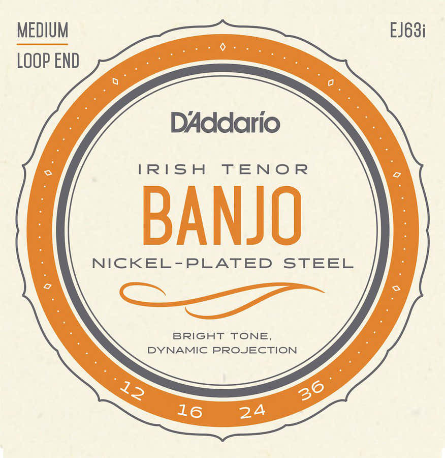 EJ63I Cordes pour Banjo Light Ténor Irish 12-36