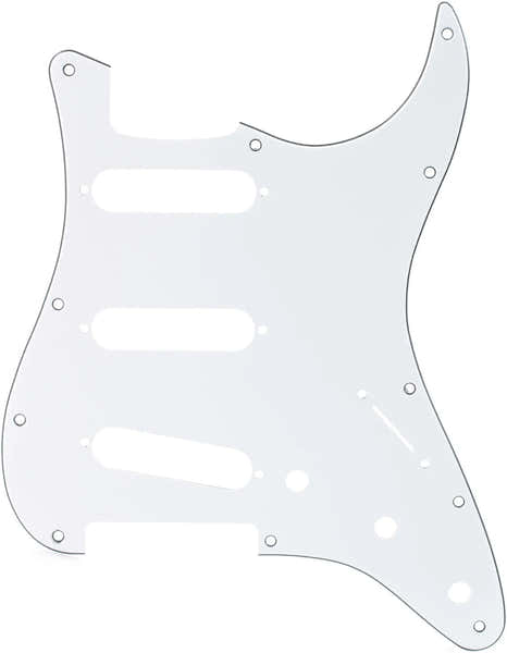 Pickguard Strat SSS White