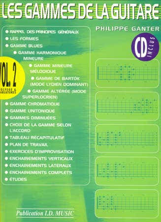 Ganter Philippe - De toonladders van de gitaar Vol.2 + CD Nieuwe editie