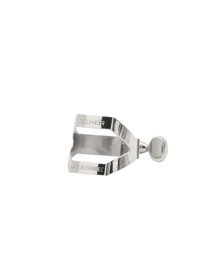 Ligature Sax Alto Argentée (Bec Ébonite)