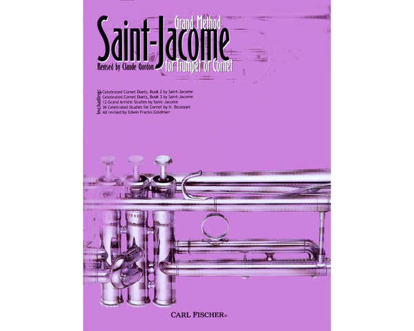 SAINT-JACOME LOUIS - GRAND METHOD FOR TRUMPET OR CORNET (RELIURE SPIRALE)